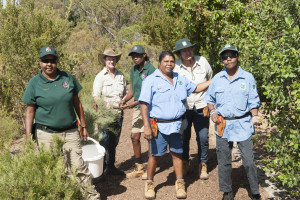 Tamara Williams (Nyul Nyul Rangers), Cat Williams (Apace WA), Devena Cox (Nyul Nyul Rangers), Debbie Sibasado (Bardi Jawi Oorany Rangers), Kylie Weatherall (Environs Kimberley) and Cissy Tigan (Bardi Jawi Oorany Rangers).